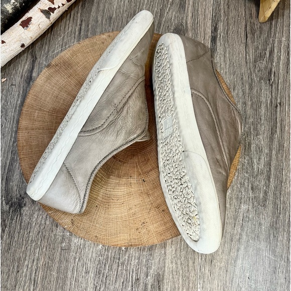 *FRYE | Mindy Slip-On Leather Sneaker Shoes in Tan Brown Size 9.5 - Picture 3 of 16